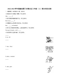 2022-2023学年福建省厦门市翔安区八年级（上）期末英语试卷（含详细答案解析）