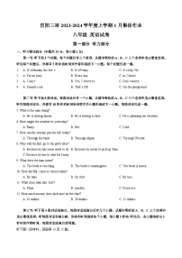 +湖北省武汉市第三寄宿中学2023-2024学年八年级上学期1月集体作业+英语试卷