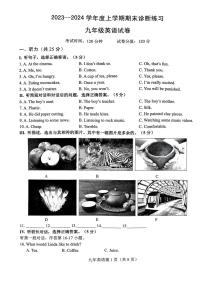 吉林省长春市新区2023-2024学年九年级上学期期末英语试题