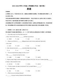 八年级英语上学期期末考试03（徐州专用）-2023-2024学年八年级英语上册单元重难点易错题精练（牛津译林版）