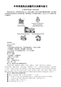 初中英语2024届中考复习热点话题作文练习与讲解系列0120（共三篇）