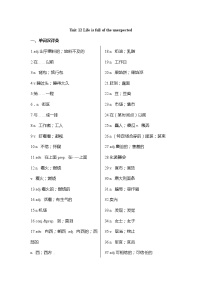 期末复习Unit12 单元考点汇总练习  人教版九年级英语全册