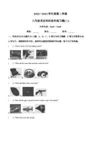 广东省汕头市潮南区陈店镇校级联考2022-2023学年八年级下学期5月月考英语试题