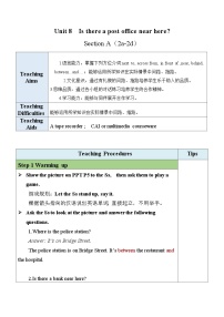 初中英语人教新目标 (Go for it) 版七年级下册Section A表格教案设计
