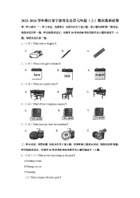 浙江省宁波市北仑区2023-2024学年七年级上学期期末英语试卷