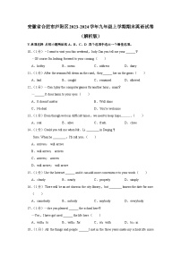 安徽省合肥市庐阳区2023-2024学年九年级上学期期末英语试卷（含解析，无听力部分）.docx安徽省合肥市庐阳区2023-2024学年九年级上学期期