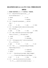 湖北省孝感市应城市2023-2024学年八年级上学期期末英语试卷（含解析，无听力部分）.docx湖北省孝感市应城市2023-2024学年八年级上学期期