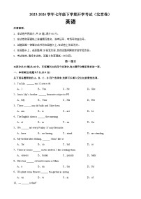 七年级英语下学期开学考试（北京卷）-2023-2024学年七年级英语下册单元重难点易错题精练（人教版）