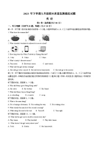 湖南省娄底市新化县2023-2024学年九年级上学期期末考试英语试题（含答案）