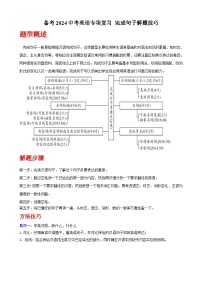 备考中考英语专项复习 完成句子解题技巧