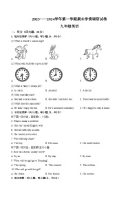 河南省周口市淮阳区冯塘十校2023-2024学年九年级上学期期末英语试题（含答案）