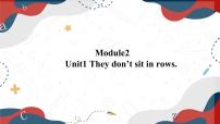 初中英语外研版 (新标准)九年级下册Module 2 EducationUnit 1 They don’t sit in rows.多媒体教学课件ppt