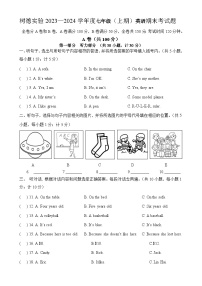 四川省成都市树德实验中学2023-2024学年七年级上学期期末英语试题