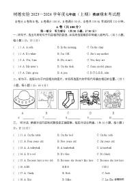 19，四川省成都市树德实验中学2023-2024学年上学期七年级期末英语试题