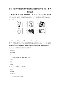 2023-2024学年湖北省咸宁市咸安区三校联考七年级上学期期中英语试卷（含答案）