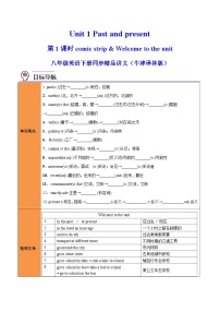 牛津译林版八年级下册Welcome to the unit优秀当堂检测题