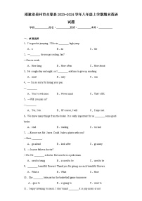 福建省泉州市永春县2023-2024学年八年级上学期期末英语试题(含答案)