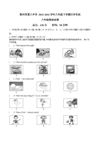 广东省湛江市雷州市第八中学2023-2024学年八年级下学期开学考试英语试题