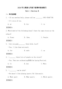 初中英语人教新目标 (Go for it) 版八年级下册Section B同步测试题