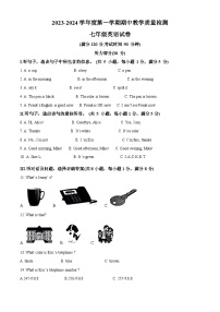 河北省石家庄市平山县2023-2024学年七年级上学期11月期中英语试题（原卷版+解析版）