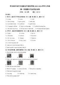 河北省石家庄市高新区外国语学校2023-2024学年九年级上学期期末考试英语试题