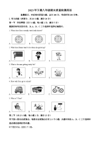 湖南省邵阳市新邵县2023-2024学年八年级上学期期末考试英语试题（原卷版+解析版）