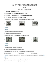 湖南省娄底市新化县2023-2024学年八年级上学期期末考试英语试题（）