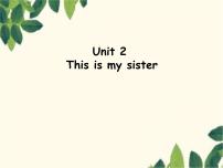 初中英语人教新目标 (Go for it) 版七年级上册Unit 2 This is my sister.Section A背景图课件ppt