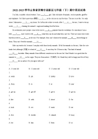 山东省济南市高新区2022-2023学年七年级下学期期中英语试题（原卷版+解析版）