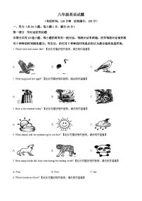 江苏省宿迁市泗洪县2023-2024学年八年级上学期期末英语试题(原卷版+解析版)