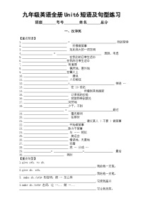 人教新目标 (Go for it) 版九年级全册Unit 6 When was it invented?综合与测试综合训练题