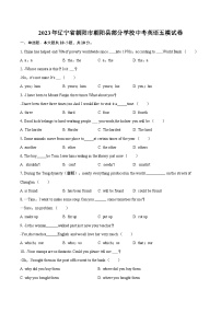 2023年辽宁省朝阳市朝阳县部分学校中考英语五模试卷（含解析）