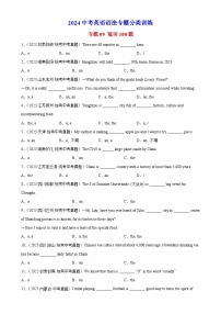 2024中考英语语法专题分类训练 专题09 冠词100题