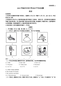 2023年山东省临沂市中考英语真题 （含解析）