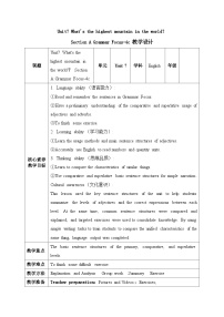 人教新目标 (Go for it) 版八年级下册Section A教案