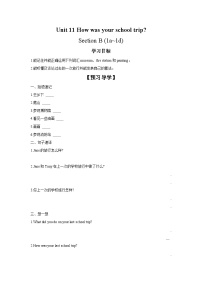 人教新目标 (Go for it) 版Section B学案设计