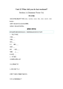 英语七年级下册Section A学案