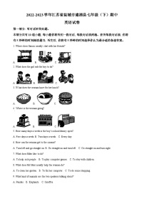 江苏省盐城市建湖县2022-2023学年七年级下学期期中英语试题（原卷版+解析版）