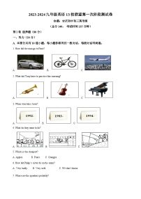 江苏省南通市海安市十三校2023-2024学年九年级下学期3月月考英语试题（原卷版+解析版）