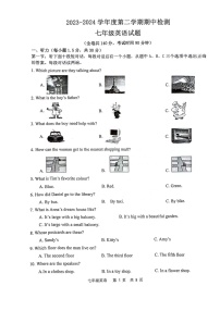 江苏省徐州市鼓楼区十校2023-2024学年七年级下学期4月期中英语试题