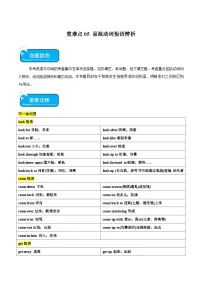 重难点06 易混动词短语辨析-2024年中考英语【重点、难点】专练