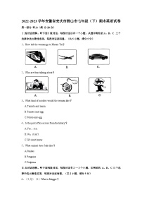 2022-2023学年安徽省安庆市潜山市七年级（下）期末英语试卷