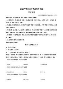 2024年湖北省武汉市中考一模英语试题（原卷版+解析版）