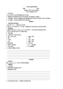 外研版 (新标准)八年级上册Unit 3  Language in use .导学案