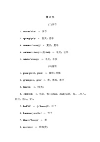 人教版中考英语复习知识点第19天词汇背记