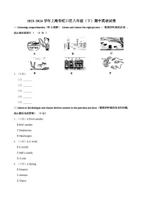 上海市虹口区2023-2024学年八年级下学期期中英语试卷