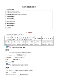 代词考点聚焦和精讲-2024届中考英语语法复习（原卷版）