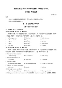 湖北省武汉市东湖高新区2023-2024学年七年级下学期期中考试英语试卷