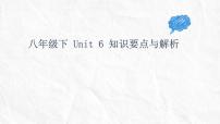 牛津译林版八下Unit6知识要点复习与解析复习课件PPT