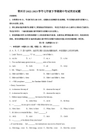 常州市2022-2023学年七年级下学期期中考试英语试题（含答案解析）